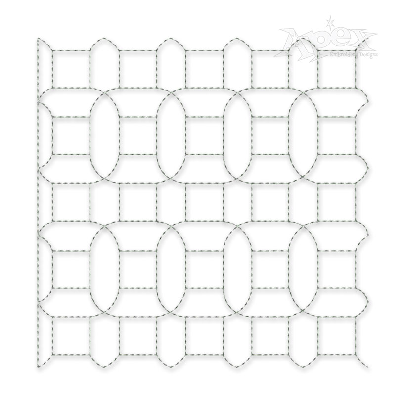 Sashiko Pattern #1 Quilt Block Embroidery Design