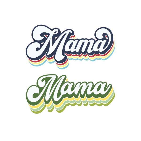Mama Retro Cuttable Design