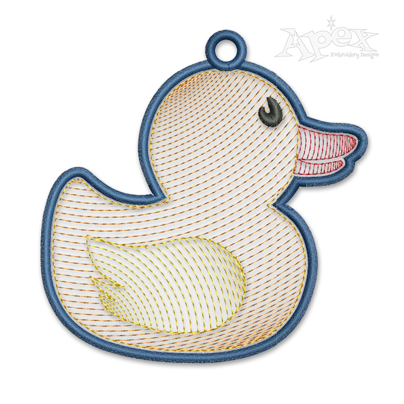 Duck Sketch Embroidery Design