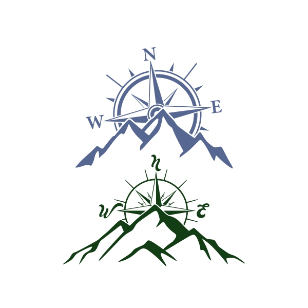 Compass Mountain Cuttable Design