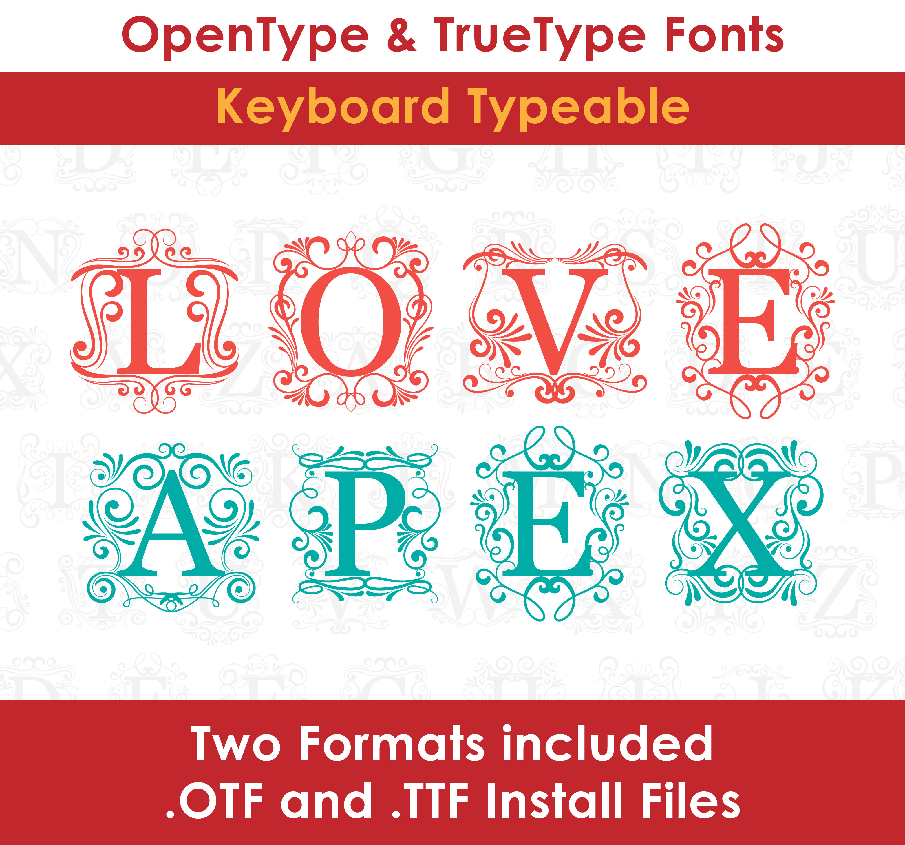 Ornate Frame TrueType Font