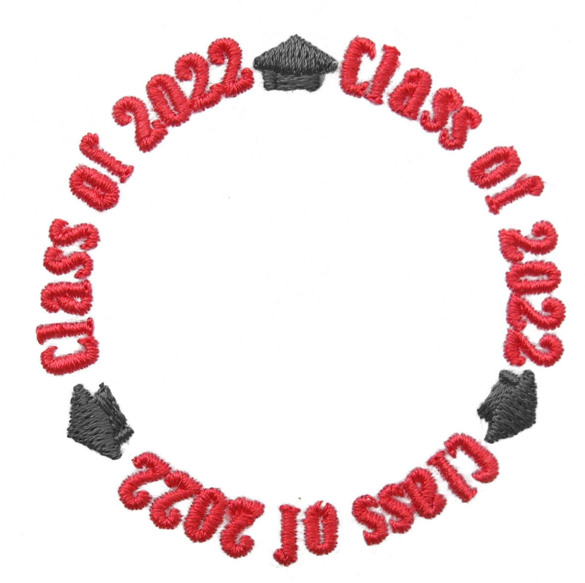Class of 2021 2022 Monogram Frame Embroidery Design