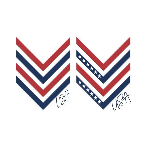 USA 4th July Army Arrow Badge SVG Cuttable Design