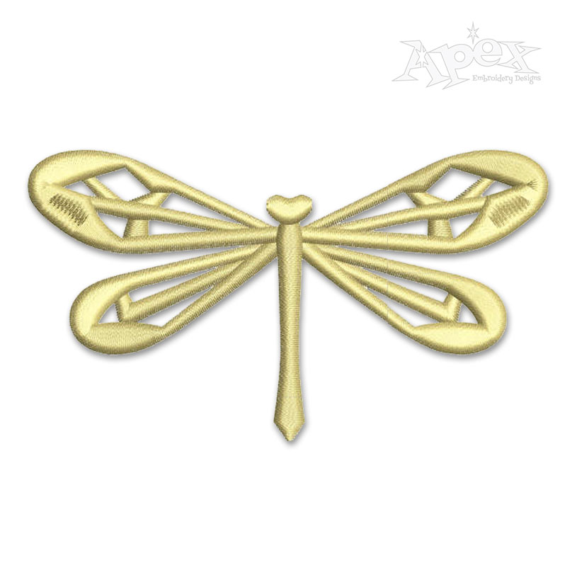 Dragonfly Insect Embroidery Design