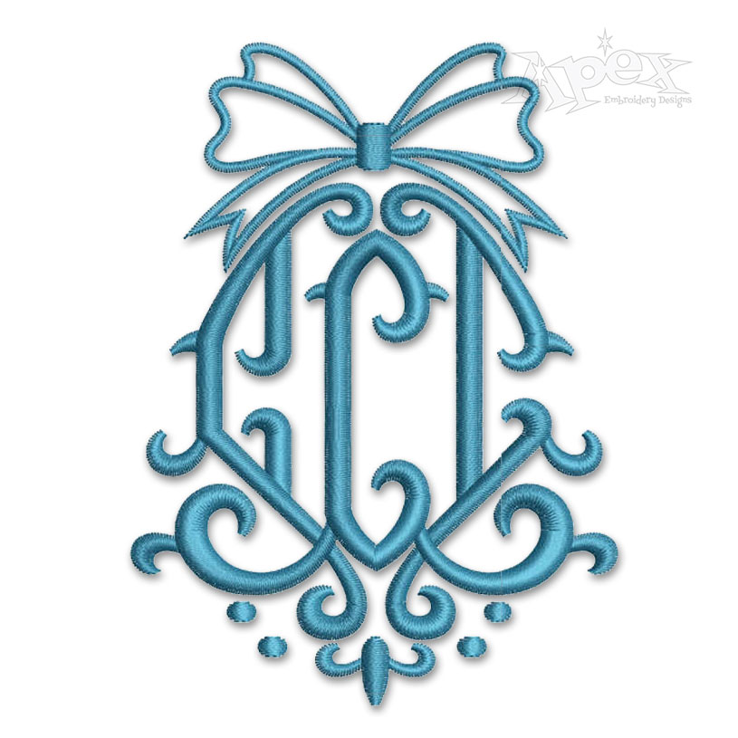 Bow Tie Embroidery Design