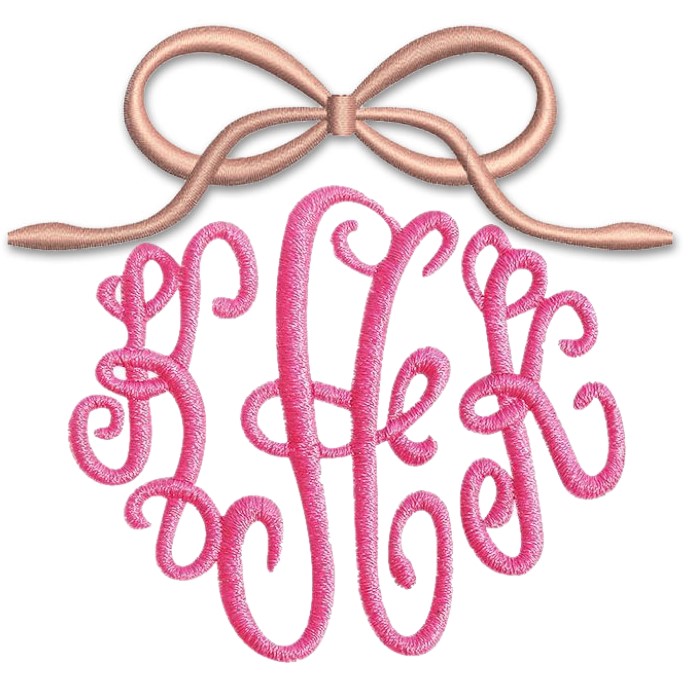 Bow Topper Embroidery Design