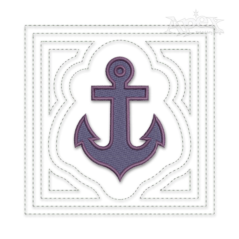 Anchor Pattern Quilt Block Embroidery Designs