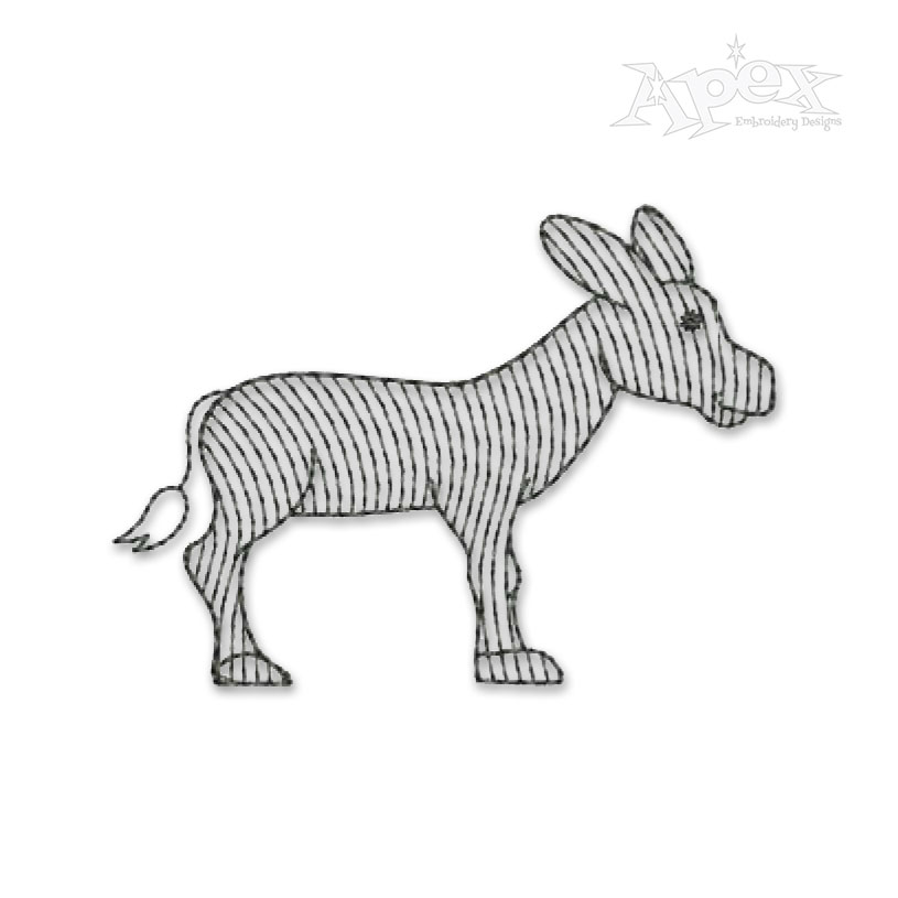 Donkey Embroidery Designs