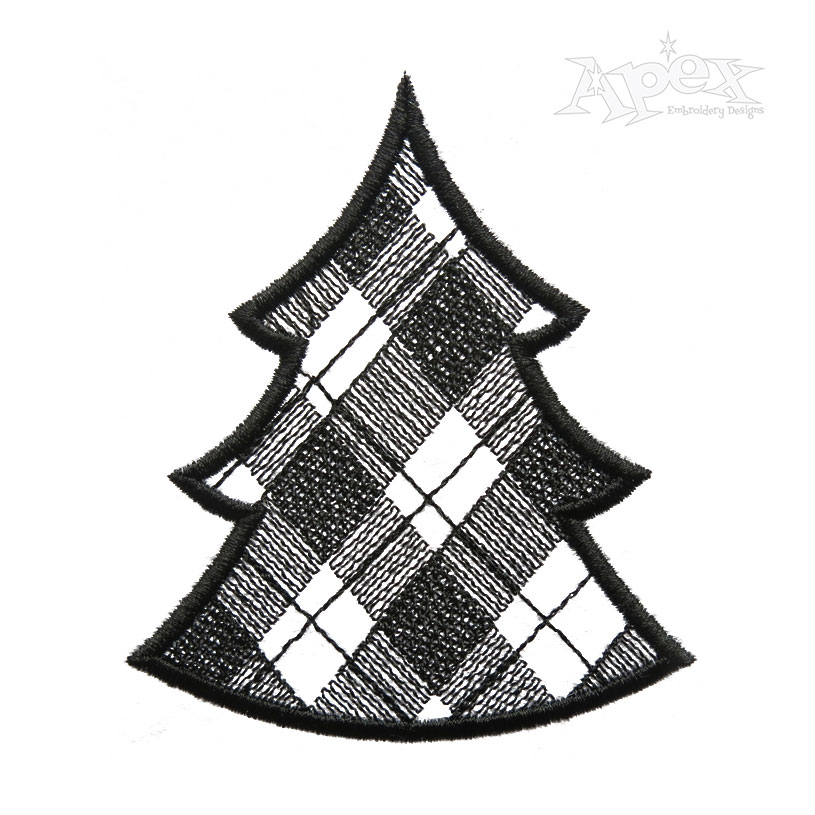 Christmas Plaid Pack Applique Embroidery Design