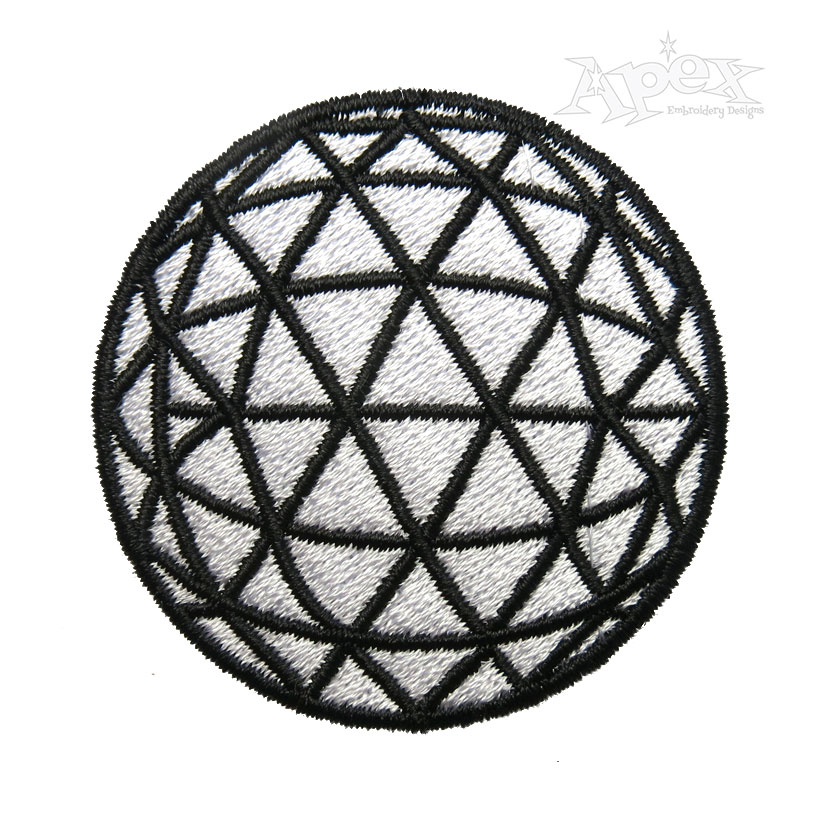 New Year Eve's Countdown Ball Embroidery Design