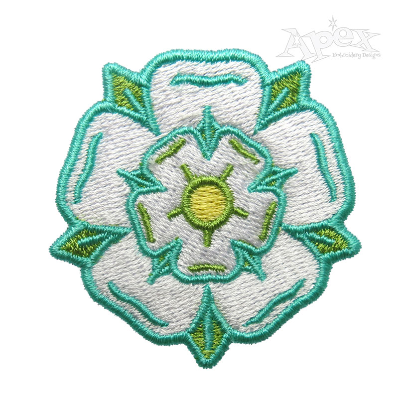 Tudor Rose #1 Embroidery Design