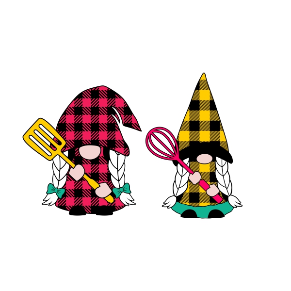 Female Cooking Gnome SVG Cuttable Designs