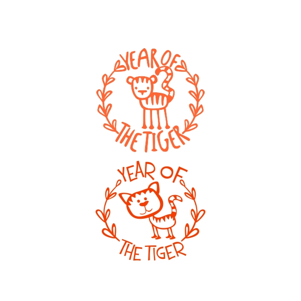 Year Of The Tiger SVG Cuttable Designs