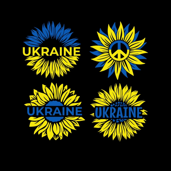 FREE Ukraine Sunflower Peace SVG Cuttable Designs