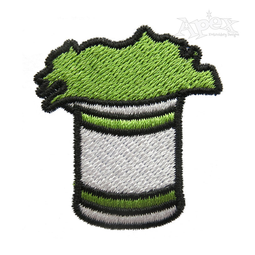Spinach Can Embroidery Design