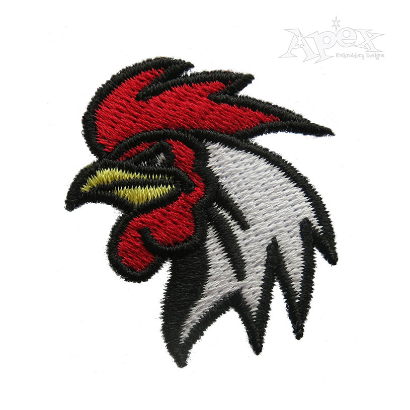 Hen Chicken Head Embroidery Design