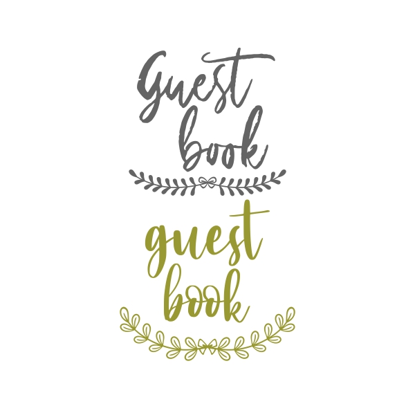 Guest Book SVG Cuttable Designs