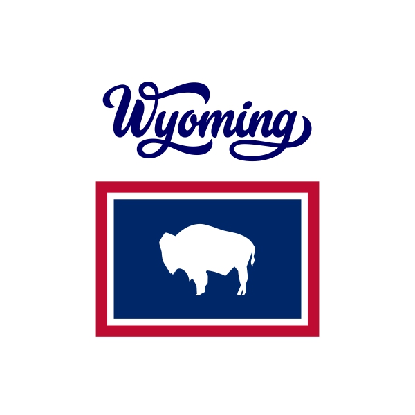 Wyoming Bison Silhouette SVG Cuttable Designs