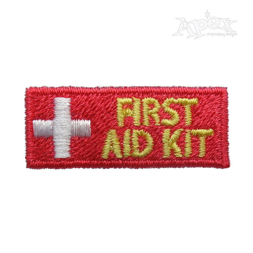 First Aid Kit Embroidery Design