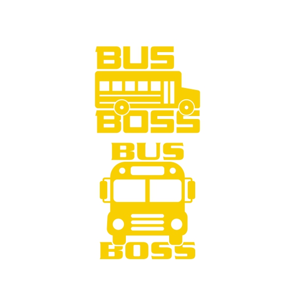 Bus Boss School SVG Cuttable Designs