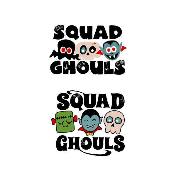 Halloween Squad Ghouls SVG Cuttable Designs