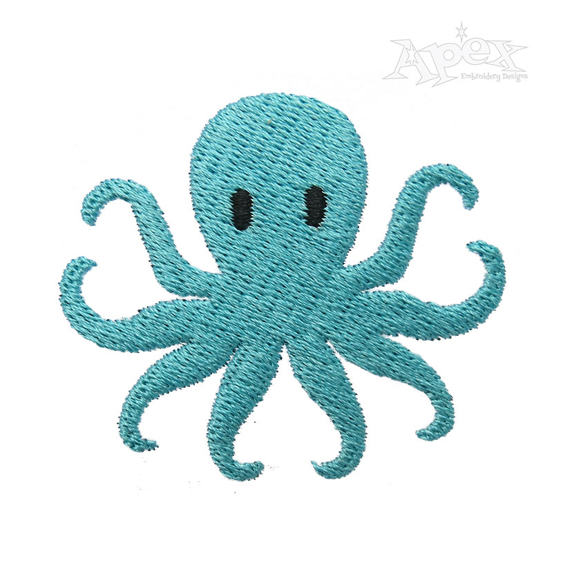 Little Mini Octopus Embroidery Design