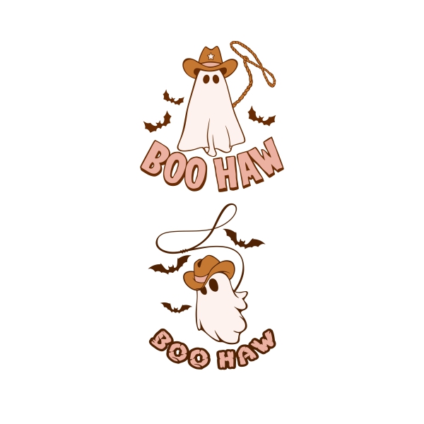 Boo Haw Cowboy Ghost SVG Cuttable Designs
