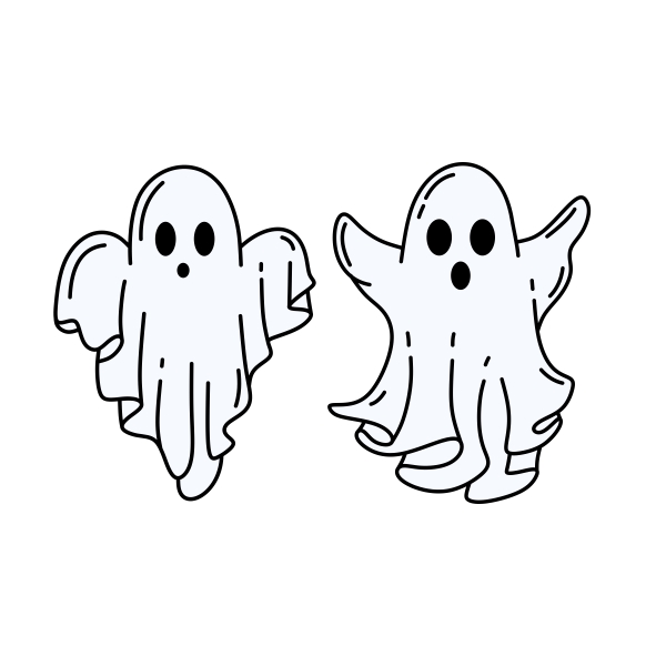 Spooky Ghost Halloween SVG Cuttable Designs