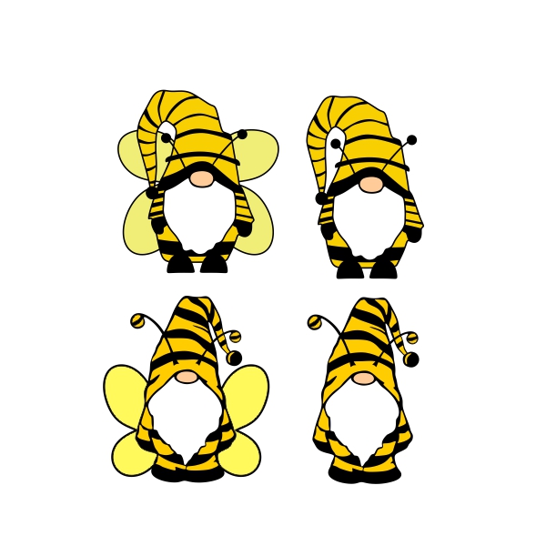 Bee Gnomes Pack SVG Cuttable Designs