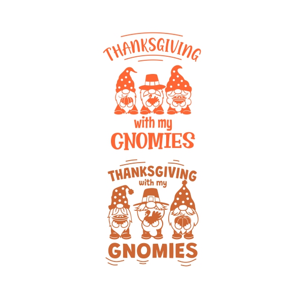 Thanksgiving with my Gnomies SVG Cuttable Designs