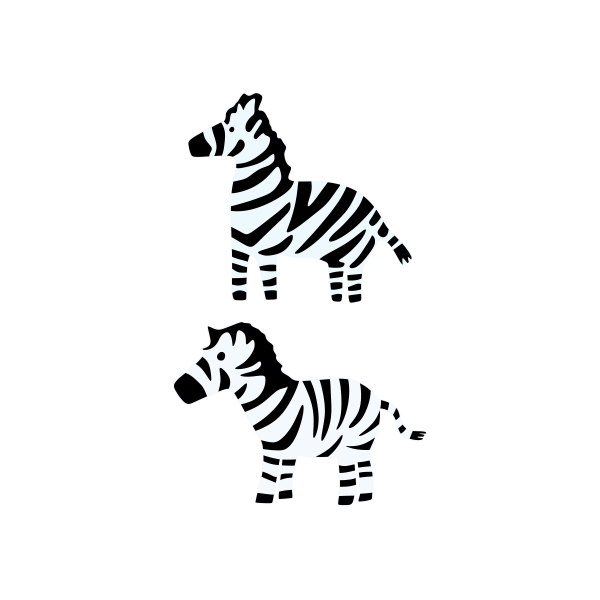 Cute Zebra Horse Art SVG Cuttable Designs
