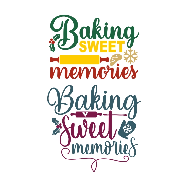 Baking Sweet Memories SVG Cuttable Designs