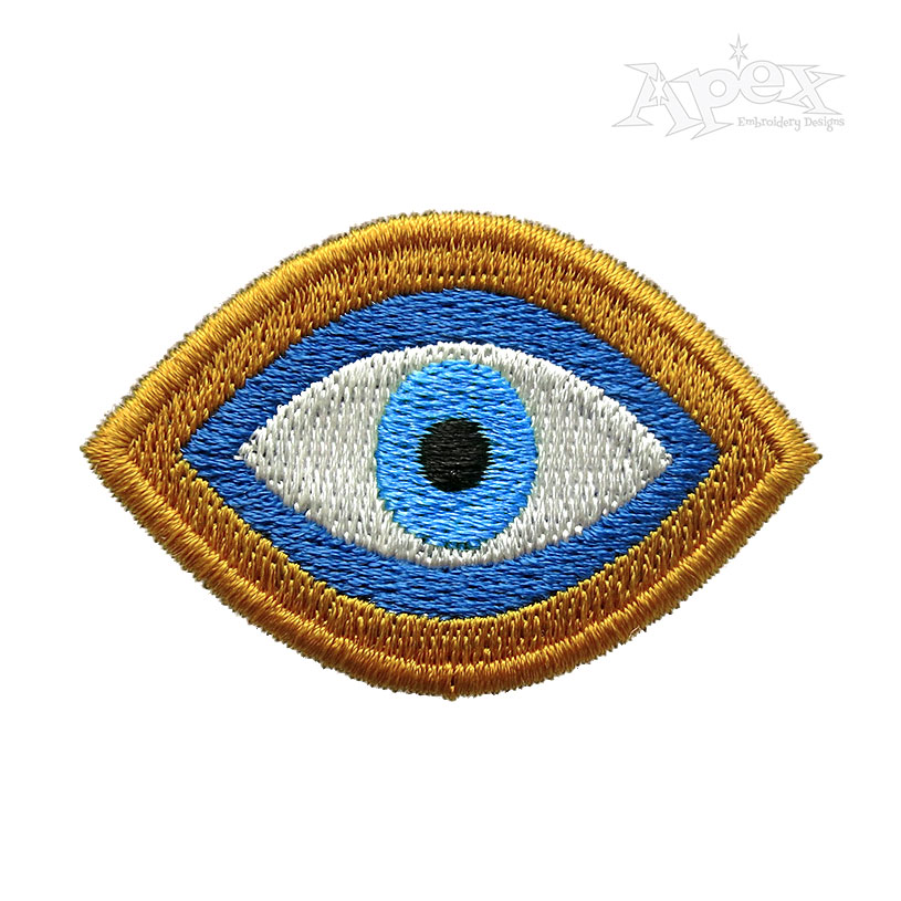 Simple Eye #2 Embroidery Design
