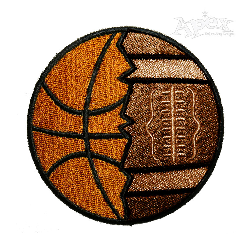 Basketball Football Embroidery Designs