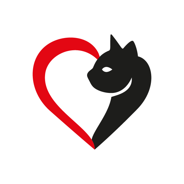 Cat Heart Icon SVG Cuttable Design