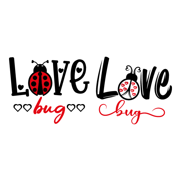 Love Bug Ladybug SVG Cuttable Designs