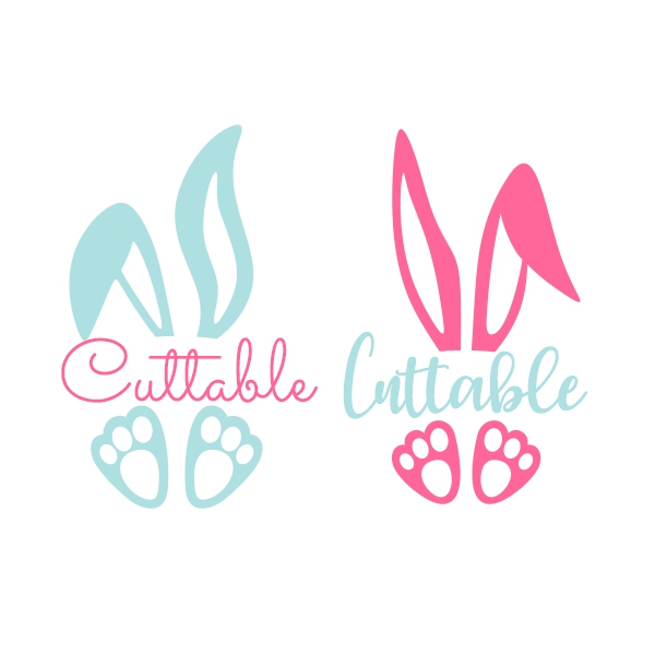 Easter Bunny Frame SVG Cuttable Designs