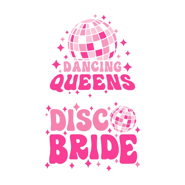 Dancing Queen Disc Bride SVG Cuttable Design