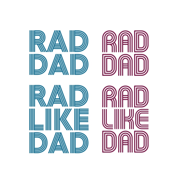 Rad like Dad SVG