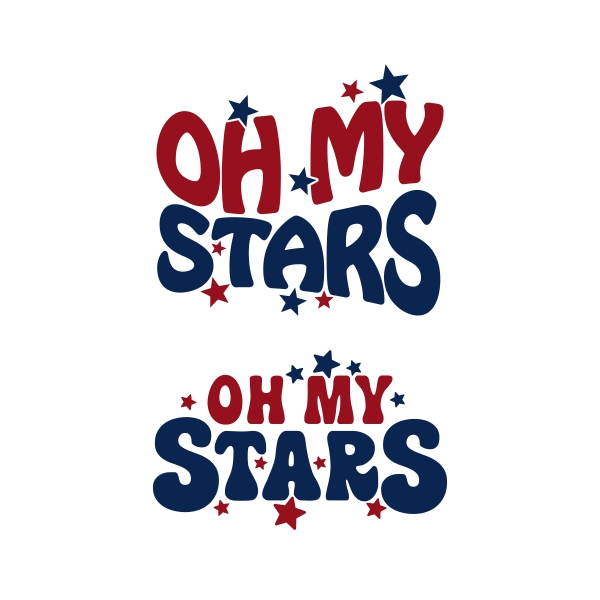 Oh My Stars SVG Cuttable Design