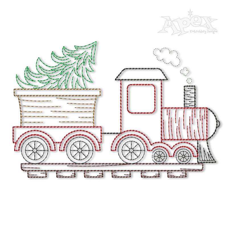 Christmas Train Sketch