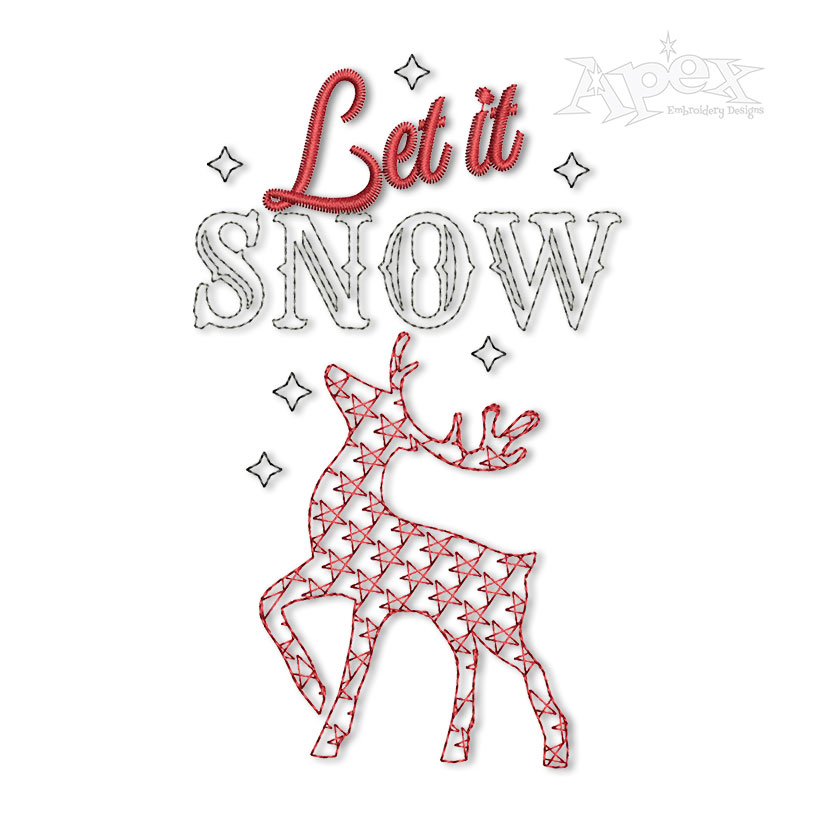 Let It Snow Deer