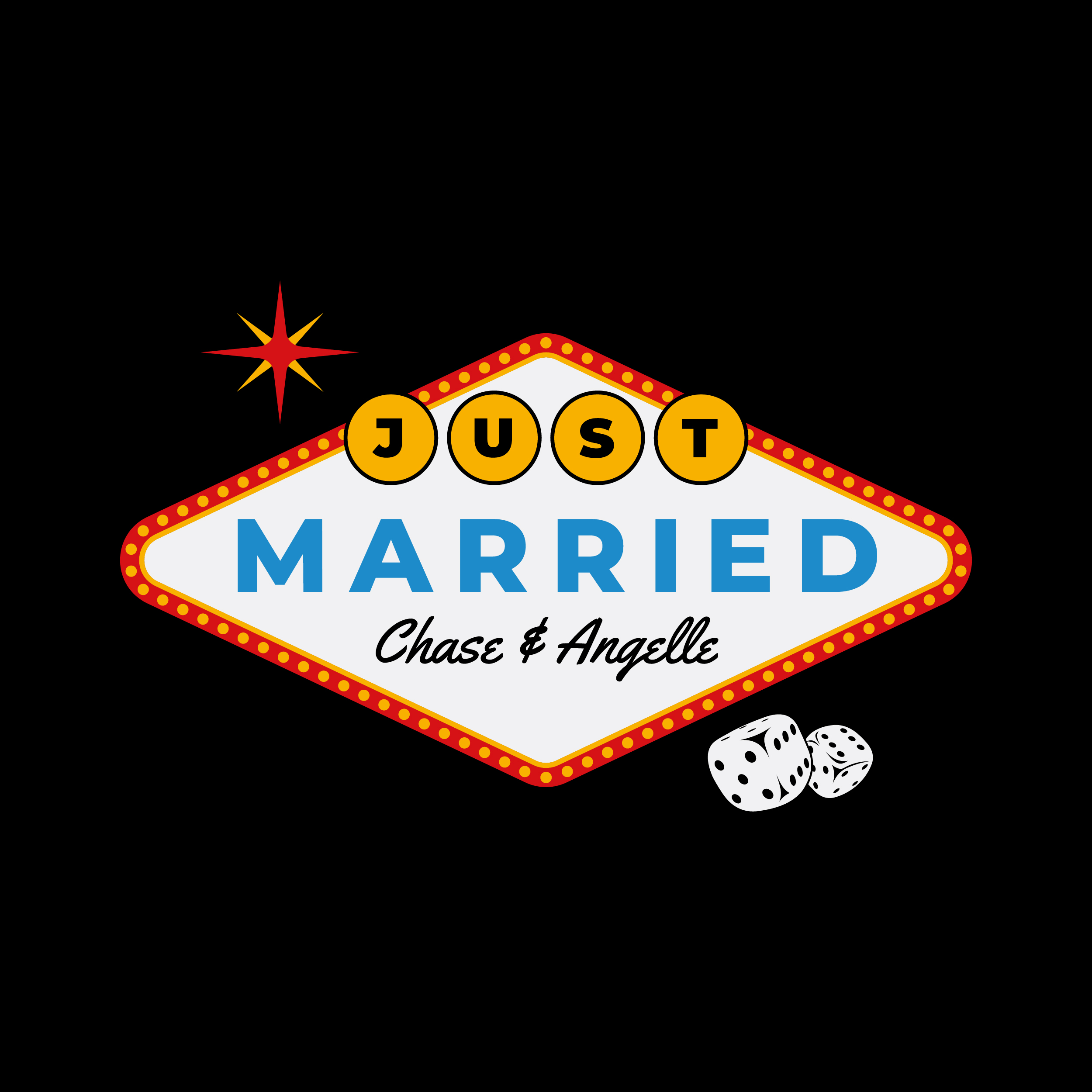 Las Vegas Just Married SVG Sign Cuttable Design