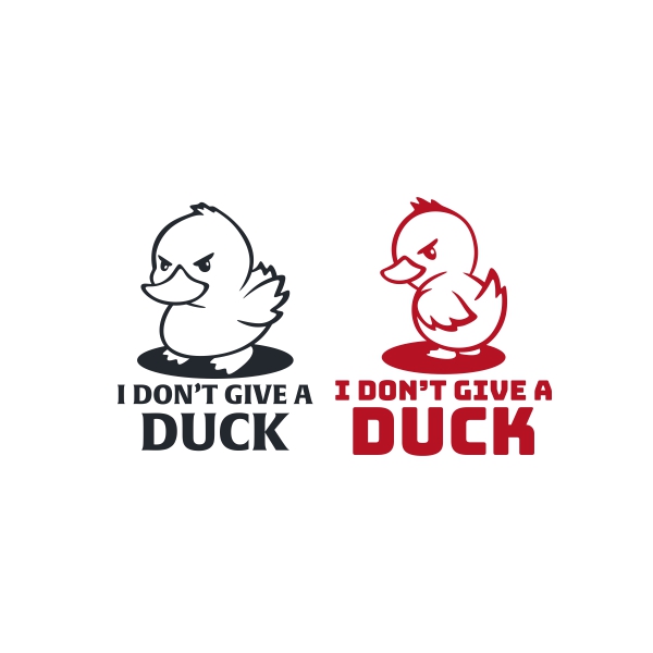 I Don't Give a Duck SVG