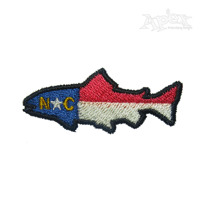 North Carolina NC Flag Fish