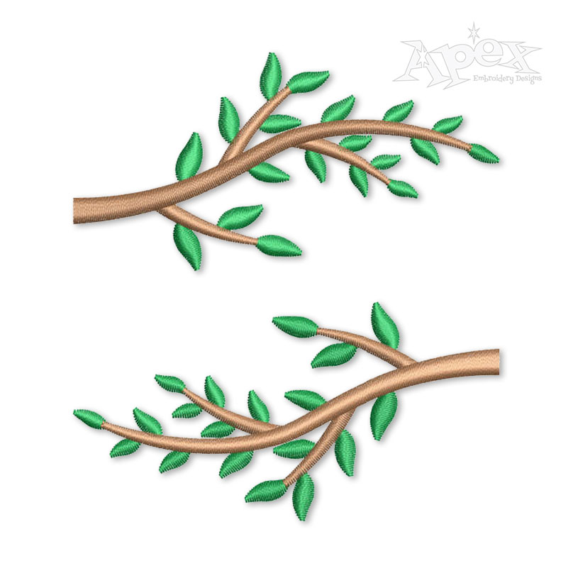 Tree Branches with Leaves