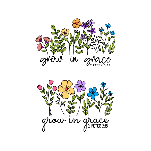 Grow in Grace 2 Peter 3:18 SVG