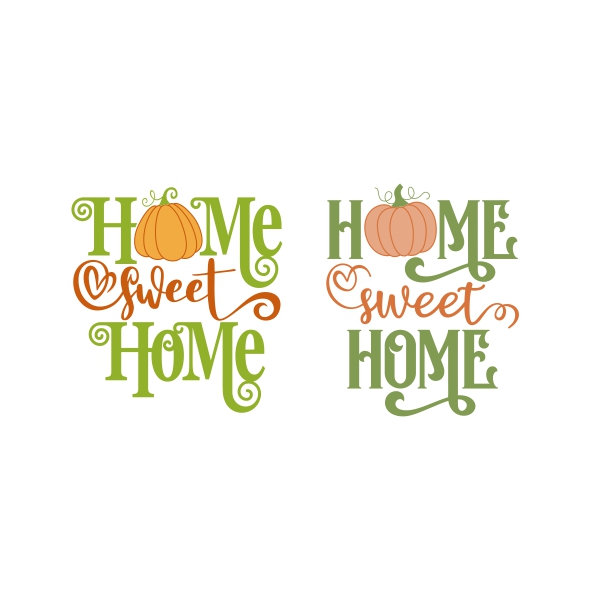 Home Sweet Home Pumpkin SVG