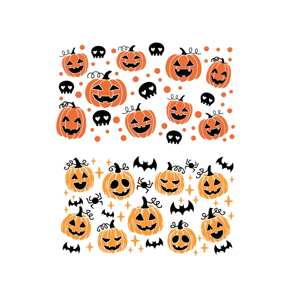 Halloween Seamless Decal SVG