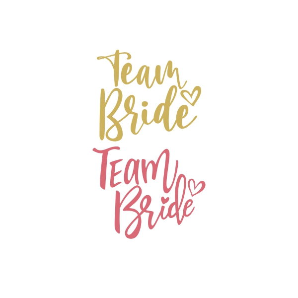 Team Bride SVG